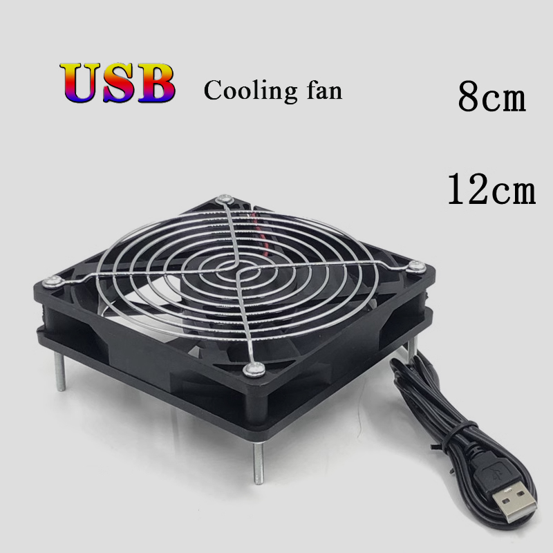 8/12cm 12V USB Powered Compute - огляд і ціна Usb Fan Silent