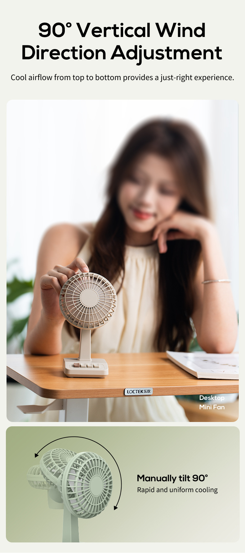 2026 New Retro Desktop Fan Por - огляд і ціна Usb Fan Silent