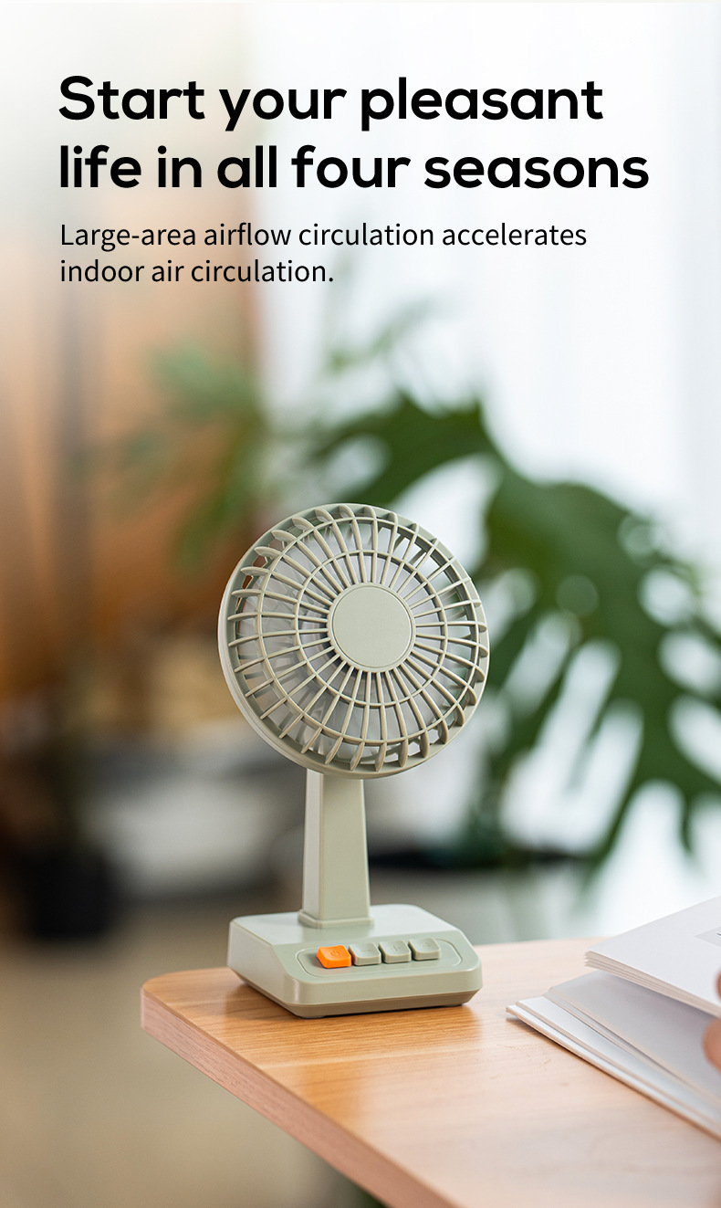 2026 New Retro Desktop Fan Por - огляд і ціна Usb Fan Silent