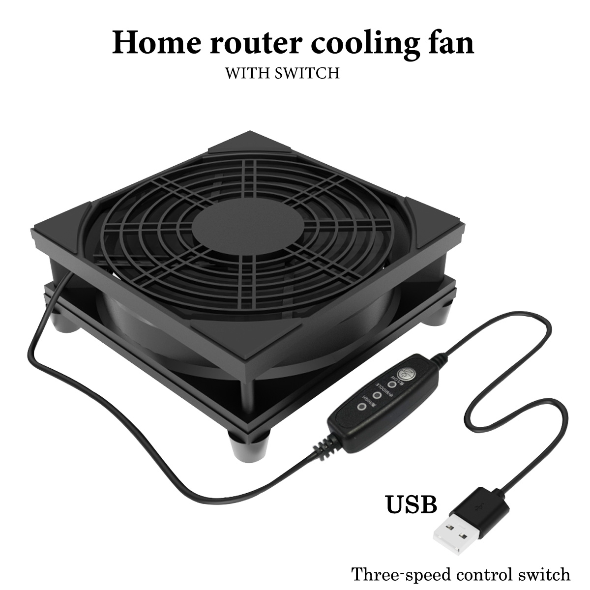 3-speed adjustable fan with US - огляд і ціна Usb Fan Silent