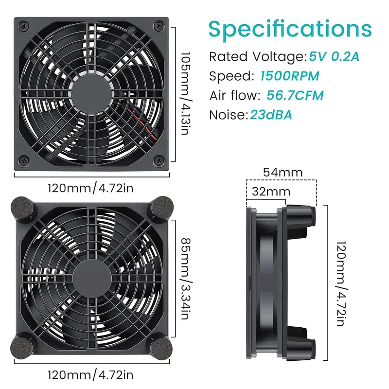 USB Powered Computer PC Case F - огляд і ціна Usb Fan Silent
