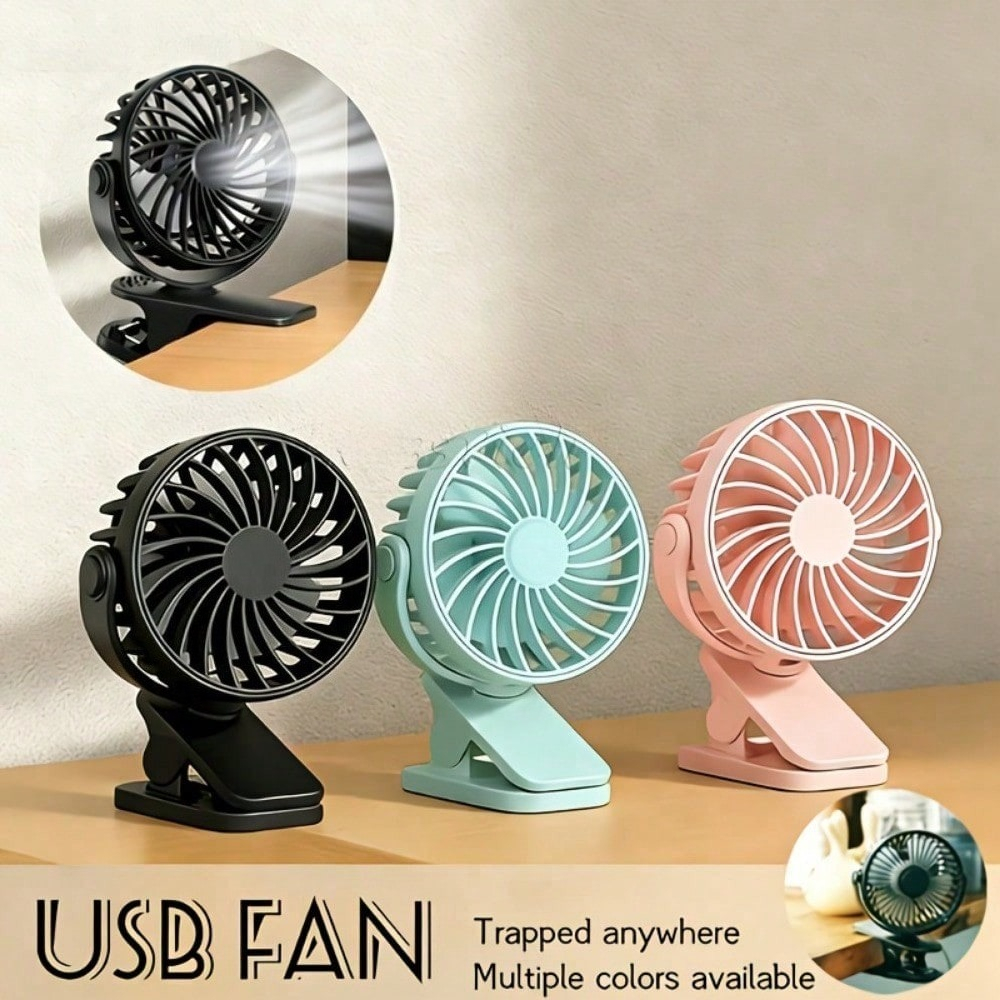 1pc 360° Adjustable USB Clip o - огляд і ціна Usb Fan Silent