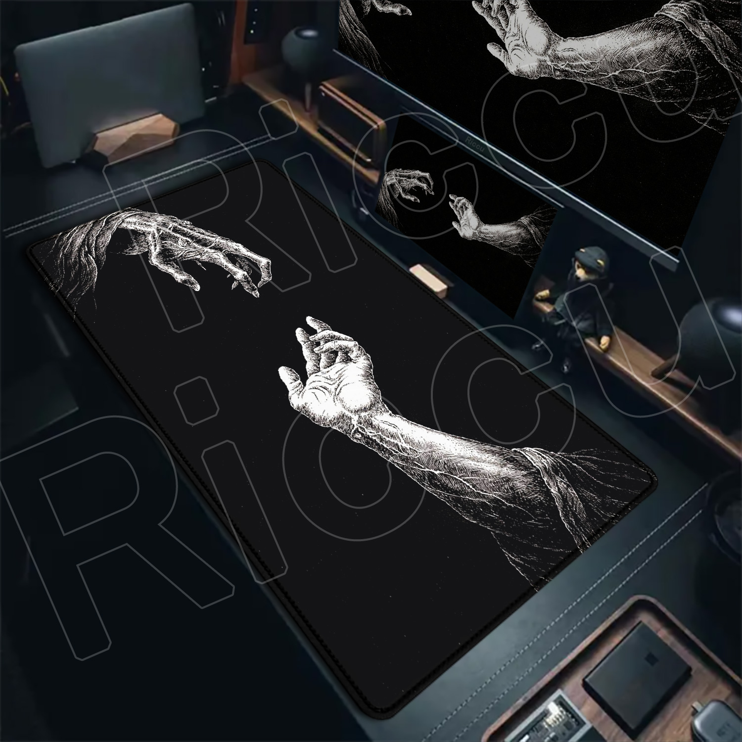HD Large Black White XXL Gothi - огляд і ціна Tech Table Accessories