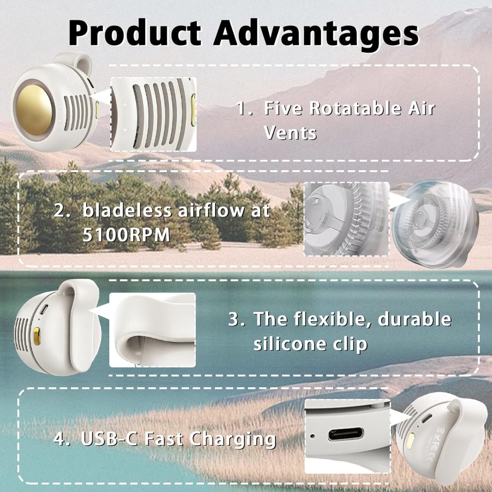Portable Clip-On Fan, Mini USB - огляд і ціна Usb Fan Silent