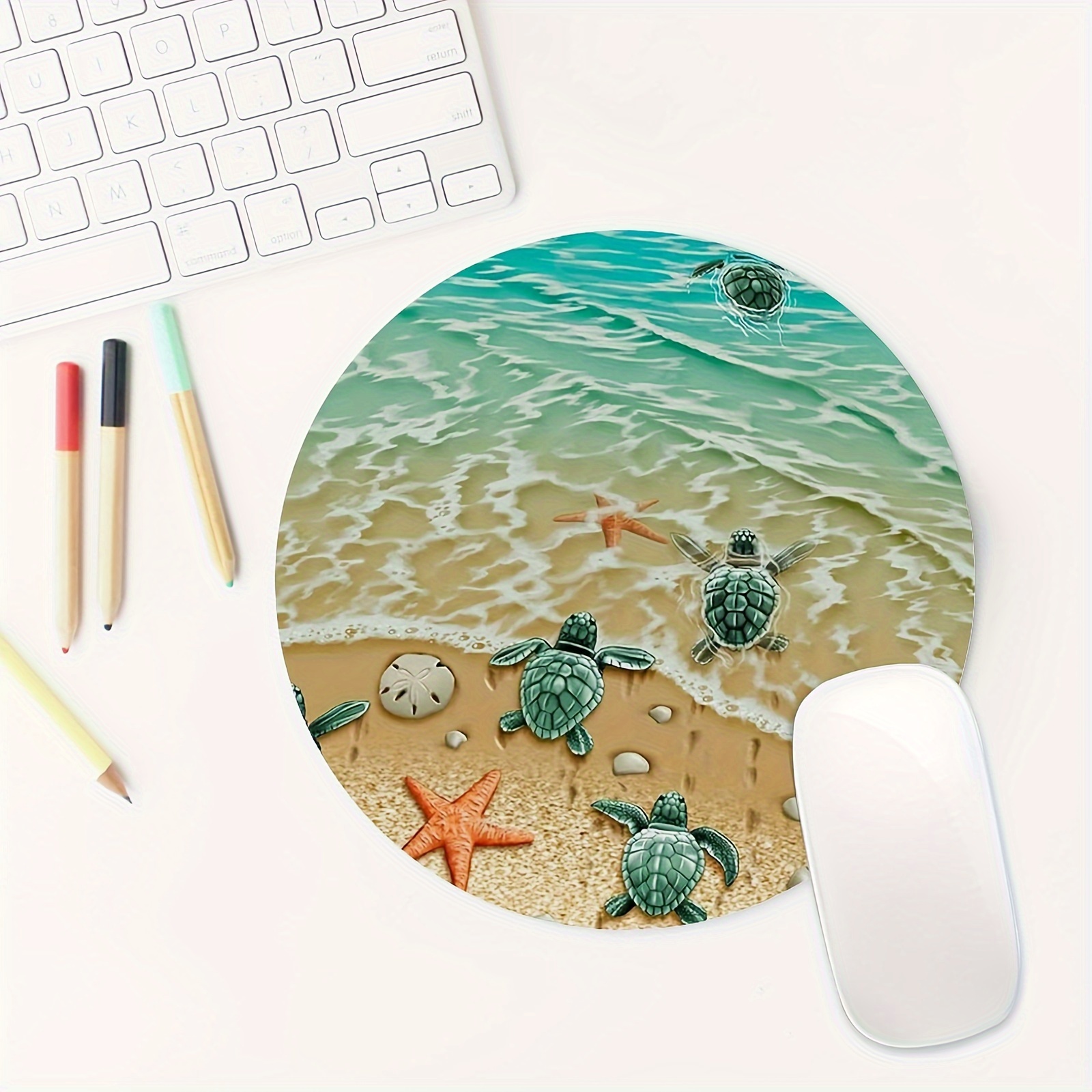 Adorable Turtle Starfish Round - огляд і ціна Tech Table Accessories