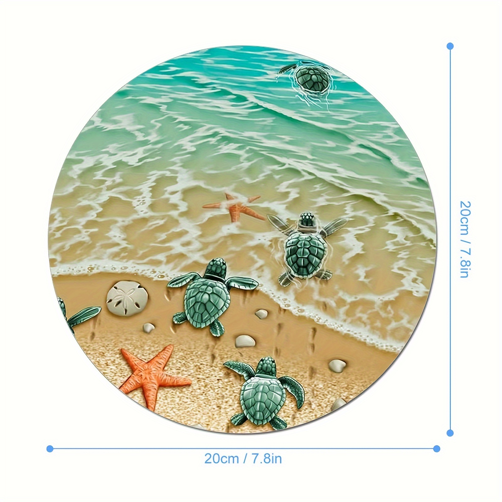 Adorable Turtle Starfish Round - огляд і ціна Tech Table Accessories